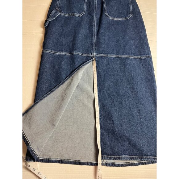 NWT-A.n.a Womens High-Rise Denim maxi Skirt Size 6 classic - Picture 8 of 11
